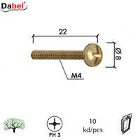 Vijak za ručicu VN2 ZNŽ M4X22/8MM (10KOM) XPD