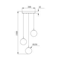 Visilica dimljeno siva 3H-3xG9 - Slika 3