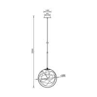 Visilica zlatna 1H-1xE27 - Slika 2