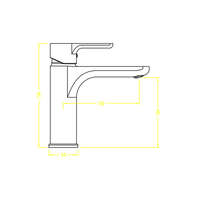 Visoka slavina za lavabo ALCANTARA - Slika 4