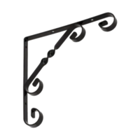 WO 200 C Kovani nosač polica 200x200 mm crn