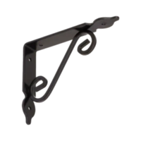 WOZ 140 HB ornamentalni nosač police 140mm/110mm kovani crni