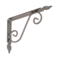 WOZ 190 HS ornamentalni nosač police 190mm/140mm kovani srebrni