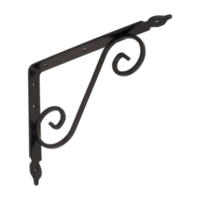 WOZ 240 HB ornamentalni nosač police 240mm/190mm kovani crni