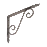 WOZ 240 HS ornamentalni nosač police 240*190 mm kovani srebrni