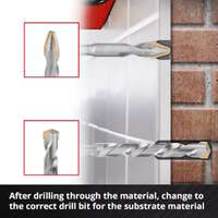 XS-CASE set burgija za keramiku E6.3-1/4" 4/1 Einhell - Slika 5