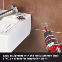 XS-CASE set dijamantskih burgija za keramiku E6.3-1/4" 4/1 Einhell - Slika 9