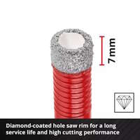 XS-CASE set dijamantskih burgija za keramiku E6.3-1/4" 4/1 Einhell - Slika 7