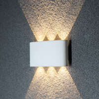 Zidna baštenska svetiljka bela 6x1W-3000K-IP65 - Slika 2