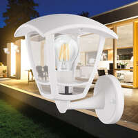 Zidna baštenska svetiljka bela E27-IP44 - Slika 2