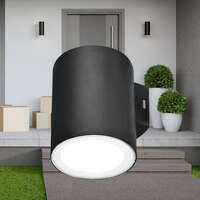 Zidna baštenska svetiljka crna 1x9W-3000K-IP65 - Slika 2