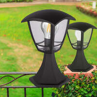 Zidna baštenska svetiljka crna E27-IP44 - Slika 2