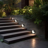 Zidna baštenska svetiljka kvadratna crna 15W-3000K-IP65 - Slika 2