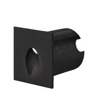 Zidna baštenska svetiljka kvadratna crna 2W-3000K-IP65