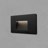 Zidna baštenska svetiljka kvadratna crna 3W-3000K-IP65 - Slika 2