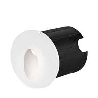 Zidna baštenska svetiljka okrugla bela 2W-3000K-IP65