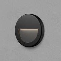 Zidna baštenska svetiljka okrugla crna 3W-3000K-IP65 - Slika 2