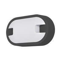 Zidna baštenska svetiljka siva, 15W-6500K-IP65