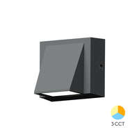 Zidna baštenska svetiljka siva 1x6W-3IN1-IP65