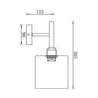 Zidna dekorativna svetiljka 3H-1xE27 - Slika 3