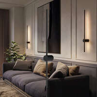 Zidna lampa crna WL800-16W-3000K - Slika 2