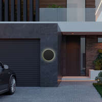 Zidna rozetna okrugla crna 12W-3U1-IP65 - Slika 2