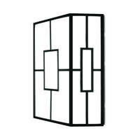 Zidna rozetna pravougaona crna 20W-3U1-IP44