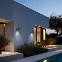 Zidna rozetna siva 1xGU10-IP44 - Slika 2