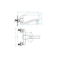 Zidna slavina za lavabo MISISIPI - Slika 3
