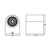 Zidna svetiljka bela 2x5W-3000K-IP44 - Slika 4