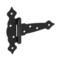 ZTO 125 Crna dekorativna T šarka 125x40x160x2,5 mm