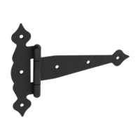 ZTO 200 Crna dekorativna T šarka 200x50x190x2,5 mm