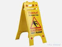 ‘’A’’ tabla upozorenja PAZI KLIZAV POD